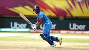 Harmanpreet Kaur of India bats during the ICC Women's World T20 2018 match between New Zealand and India at Guyana National Stadium on November 9, 2018 in Providence, Guyana.(IDI via Getty Images) Harmanpreet Kaur of India bats during the ICC Women's World T20 2018 match between New Zealand and India at Guyana National Stadium on November 9, 2018 in Providence, Guyana.(IDI via Getty Images)