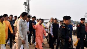 The Shiv Sena said Saturday the renaming of cities in Uttar Pradesh by chief minister Yogi Adityanath was a “lollipop” to lure voters ahead of the Lok Sabha polls next year.(HT File Photo) The Shiv Sena said Saturday the renaming of cities in Uttar Pradesh by chief minister Yogi Adityanath was a “lollipop” to lure voters ahead of the Lok Sabha polls next year.(HT File Photo)