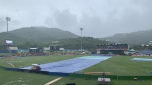 England’s match with Sri Lanka was washed out without a ball being bowled.(Twitter) England’s match with Sri Lanka was washed out without a ball being bowled.(Twitter)