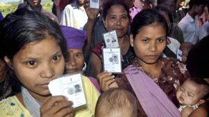 Among the 40 elected legislators in Mizoram who take crucial decisions on shaping the state’s future, only one is a woman. As Mizoram goes to polls one more time on November 28, the scenario isn’t likely to change much.(PTI) Among the 40 elected legislators in Mizoram who take crucial decisions on shaping the state’s future, only one is a woman. As Mizoram goes to polls one more time on November 28, the scenario isn’t likely to change much.(PTI)