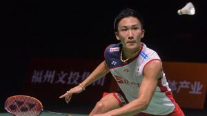 Kento Momota of Japan hits a return against Chen Long of China during their men's singles semi-final match at the China Open 2018 Badminton Championships in Fuzhou, in China's eastern Fujian province on November 10, 2018.(AFP) Kento Momota of Japan hits a return against Chen Long of China during their men's singles semi-final match at the China Open 2018 Badminton Championships in Fuzhou, in China's eastern Fujian province on November 10, 2018.(AFP)