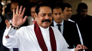 Sri Lankan strongman Mahinda Rajapaksa on Sunday ended his five-decade-long association with the SLFP and joined the newly-formed SLPP.(REUTERS) Sri Lankan strongman Mahinda Rajapaksa on Sunday ended his five-decade-long association with the SLFP and joined the newly-formed SLPP.(REUTERS)