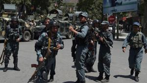 Afghan policemen arrive at the site of a suicide blast in Kabul on July 2017. A suicide bomber blew himself up in the Afghan capital of Kabul on Monday, senior security officials said, but there was no immediate word on casualties.(Representative Image/AFP File Photo) Afghan policemen arrive at the site of a suicide blast in Kabul on July 2017. A suicide bomber blew himself up in the Afghan capital of Kabul on Monday, senior security officials said, but there was no immediate word on casualties.(Representative Image/AFP File Photo)