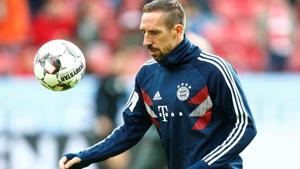 Bayern Munich's Franck Ribery warms up before the match.(REUTERS) Bayern Munich's Franck Ribery warms up before the match.(REUTERS)