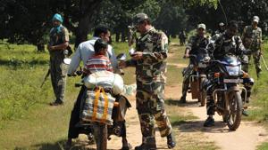 A CRPF unit on patrol in Chhattisgarh. In the upcoming Assembly elections, it’s the Maoist ideological project that is the real challenge -- it seeks to portray Indian democracy as a farce.(Samir Jana/Hindustan Times) A CRPF unit on patrol in Chhattisgarh. In the upcoming Assembly elections, it’s the Maoist ideological project that is the real challenge -- it seeks to portray Indian democracy as a farce.(Samir Jana/Hindustan Times)