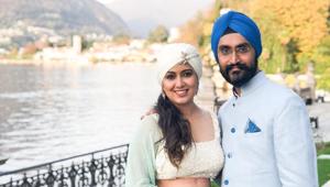 Harshdeep Singh shared a picture from the wedding sangeet venue of Deepika Padukone and Ranveer Singh.(Instagram) Harshdeep Singh shared a picture from the wedding sangeet venue of Deepika Padukone and Ranveer Singh.(Instagram)