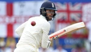 England's Ben Foakes plays a shot during the second day of the opening Test match between Sri Lanka and England at the Galle International Cricket Stadium in Galle on November 7, 2018.(AFP) England's Ben Foakes plays a shot during the second day of the opening Test match between Sri Lanka and England at the Galle International Cricket Stadium in Galle on November 7, 2018.(AFP)
