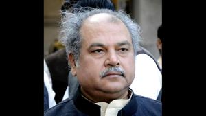 Rural Development Minister Narendra Singh Tomar was on Tuesday given additional charge of Parliamentary Affairs Ministry held so far by HN Ananth Kumar who died in Bengaluru on Monday.(HT Photo)