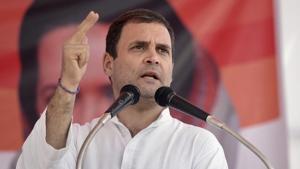 Congress president Rahul Gandhi Tuesday alleged that Prime Minister Narendra Modi has admitted to “theft” in the Rafale deal before the Supreme Court and to changes in the contract without asking the Indian Air Force.(PTI) Congress president Rahul Gandhi Tuesday alleged that Prime Minister Narendra Modi has admitted to “theft” in the Rafale deal before the Supreme Court and to changes in the contract without asking the Indian Air Force.(PTI)