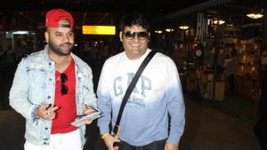 Kapil Sharma was spotted at the airport on Tuesday.(Viral Bhayani)
