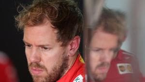 Formula One F1 - Brazilian Grand Prix - Autodromo Jose Carlos Pace, Interlagos, Sao Paulo, Brazil - November 10, 2018 Ferrari's Sebastian Vettel in the garage during practice(REUTERS) Formula One F1 - Brazilian Grand Prix - Autodromo Jose Carlos Pace, Interlagos, Sao Paulo, Brazil - November 10, 2018 Ferrari's Sebastian Vettel in the garage during practice(REUTERS)