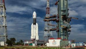 A view of ISRO's GSLV-MkIII D2 mission carrying high throughput communication satellite GSAT-29 set to be launched from the second launch pad in the spaceport, in Sriharikota.(PTI) A view of ISRO's GSLV-MkIII D2 mission carrying high throughput communication satellite GSAT-29 set to be launched from the second launch pad in the spaceport, in Sriharikota.(PTI)