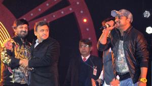 UP-CM-Akhilesh-Yadav-with-music-composers-Sajid-and-Wajid-at-Saifai-Mahotsav-in-Etawah-district-in 2016(HT File Photo) UP-CM-Akhilesh-Yadav-with-music-composers-Sajid-and-Wajid-at-Saifai-Mahotsav-in-Etawah-district-in 2016(HT File Photo)