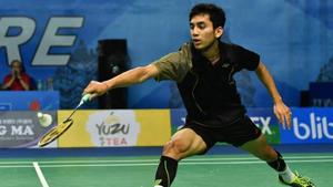 File image of India shuttler Lakshya Sen in action during a match.(Getty Images) File image of India shuttler Lakshya Sen in action during a match.(Getty Images)