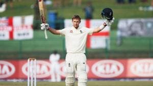 England's captain Joe Root celebrates his century.(Reuters) England's captain Joe Root celebrates his century.(Reuters)