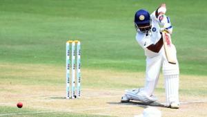 File image of Prithvi Shaw playing a shot during a Test match.(AFP) File image of Prithvi Shaw playing a shot during a Test match.(AFP)