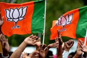 Five years ago, BJP fielded 17 candidates for the 40 assembly seats in Meghalaya. But it garnered just 0.37% vote share (2,139 votes).(AFP) Five years ago, BJP fielded 17 candidates for the 40 assembly seats in Meghalaya. But it garnered just 0.37% vote share (2,139 votes).(AFP)