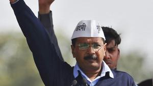 Arvind Kejriwal, chief of Aam Aadmi (Common Man) Party (AAP), shouts slogans at Ramlila ground in New Delhi February 14, 2015. REUTERS/Anindito Mukherjee/File Photo(REUTERS) Arvind Kejriwal, chief of Aam Aadmi (Common Man) Party (AAP), shouts slogans at Ramlila ground in New Delhi February 14, 2015. REUTERS/Anindito Mukherjee/File Photo(REUTERS)