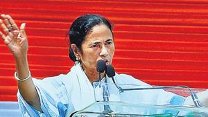 West Bengal chief minister Mamata Banerjee addresses Martyr’s Day rally in Kolkata on Tuesday. (PTI photo) West Bengal chief minister Mamata Banerjee addresses Martyr’s Day rally in Kolkata on Tuesday. (PTI photo)
