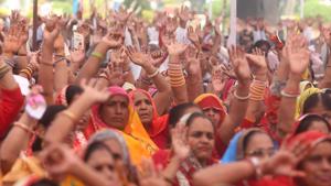 An BJP election rally in Jaipur, November 15, 2018.(HT Photo / Representative Image)