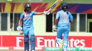 Harmanpreet Kaur (L) in action during the ICC Women’s World T20.(ICC) Harmanpreet Kaur (L) in action during the ICC Women’s World T20.(ICC)