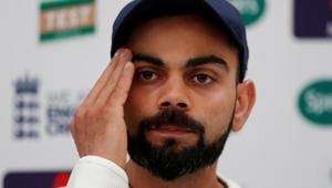 Virat Kohli reacts during a press conference.(Action Images via Reuters) Virat Kohli reacts during a press conference.(Action Images via Reuters)