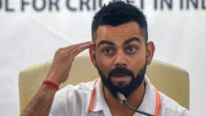Virat Kohli during the team's Australia tour pre-departure press conference at the BCCI headquarters in Mumbai.(PTI) Virat Kohli during the team's Australia tour pre-departure press conference at the BCCI headquarters in Mumbai.(PTI)