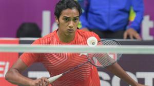 PV Sindhu plays against Chinese (TPE) player Tai Tzu Ying in the women's singles badminton final.(PTI) PV Sindhu plays against Chinese (TPE) player Tai Tzu Ying in the women's singles badminton final.(PTI)
