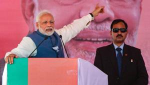 While Amit Shah would campaign in Telangana during a three-day visit from November 25, PM Narendra Modi is expected to visit Telangana for campaigning in the first week of December.(PTI/File Photo)
