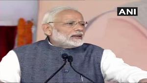 Prime Minister Narendra Modi on Monday inaugurated the Kundli-Manesar section of the Kundli-Manesar-Palwal western peripheral expressway.(ANI/Twitter) Prime Minister Narendra Modi on Monday inaugurated the Kundli-Manesar section of the Kundli-Manesar-Palwal western peripheral expressway.(ANI/Twitter)