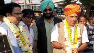 The Congress has fielded Manvendra Singh from Jhalarapatan Manvendra against Rajasthan chief minister Vasundhara Raje.(HT Photo) The Congress has fielded Manvendra Singh from Jhalarapatan Manvendra against Rajasthan chief minister Vasundhara Raje.(HT Photo)