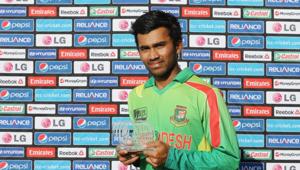 Shadman Islam of Bangladesh with the man of the match award after the ICC U19 Cricket World Cup 2014 Plate Final match between Bangladesh and New Zealand at the Zayed Cricket Stadium on February 27, 2014 in Abu Dhabi, United Arab Emirates.(Getty Images) Shadman Islam of Bangladesh with the man of the match award after the ICC U19 Cricket World Cup 2014 Plate Final match between Bangladesh and New Zealand at the Zayed Cricket Stadium on February 27, 2014 in Abu Dhabi, United Arab Emirates.(Getty Images)