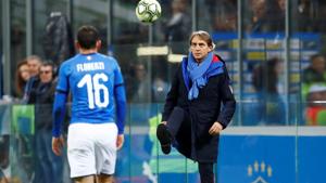 File image of Italy coach Roberto Mancini.(REUTERS) File image of Italy coach Roberto Mancini.(REUTERS)