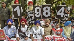 Family members of the victims of 1984 anti-Sikh riots stage a protest at Jantar Mantar, in New Delhi, on Nov 1, 2018.(PTI File Photo) Family members of the victims of 1984 anti-Sikh riots stage a protest at Jantar Mantar, in New Delhi, on Nov 1, 2018.(PTI File Photo)