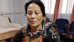 Agnes Kharshiing, 58, has been documenting illegal mines and trucks carrying coal by travelling across the state(John F Kharshiing) Agnes Kharshiing, 58, has been documenting illegal mines and trucks carrying coal by travelling across the state(John F Kharshiing)