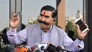 BJP MLA Gyan Dev Ahuja.(Prabhakar Sharma/HT Photo)