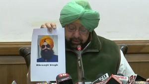 Punjab chief minister Amarinder Singh said the Amritsar grenade blast case has been solved.(ANI Photo/Twitter) Punjab chief minister Amarinder Singh said the Amritsar grenade blast case has been solved.(ANI Photo/Twitter)
