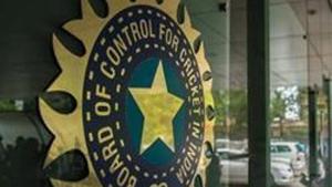 MUMBAI, INDIA JULY 19: A view of logo of the Board of Control for Cricket in India (BCCI).(Hindustan Times via Getty Images) MUMBAI, INDIA JULY 19: A view of logo of the Board of Control for Cricket in India (BCCI).(Hindustan Times via Getty Images)