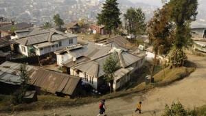 A view of Kohima city in Nagaland.(Samir Jana/HT File Photo)