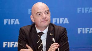 File image of FIFA president Gianni Infantino.(REUTERS) File image of FIFA president Gianni Infantino.(REUTERS)