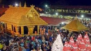 The temple in Sabarimala opened last Friday for a 64-day pilgrimage, the third time since the Supreme Court lifted restrictions on the entry of women between the age of 10 and 50.(PTI) The temple in Sabarimala opened last Friday for a 64-day pilgrimage, the third time since the Supreme Court lifted restrictions on the entry of women between the age of 10 and 50.(PTI)