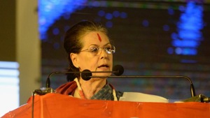 UPA chairperson Sonia Gandhi also sought to reach out to the people of Andhra Pradesh who were angry over bifurcation of the state.(HT Photo) UPA chairperson Sonia Gandhi also sought to reach out to the people of Andhra Pradesh who were angry over bifurcation of the state.(HT Photo)