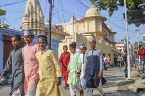 Ayodhya: People walk on a street, in Ayodhya(File Photo) Ayodhya: People walk on a street, in Ayodhya(File Photo)