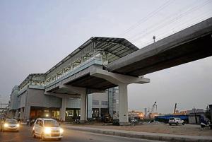 A view of metro station at sector 71, in Noida(HT File Photo) A view of metro station at sector 71, in Noida(HT File Photo)
