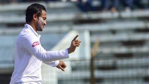 Bangladesh cricket captain Shakib Al Hasan celebrates after the dismissal of the West Indies cricketer Shai Hope.(AFP/Getty Images) Bangladesh cricket captain Shakib Al Hasan celebrates after the dismissal of the West Indies cricketer Shai Hope.(AFP/Getty Images)