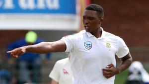 File image -South Africa’s Lungi Ngidi celebrates taking the wicket(REUTERS) File image -South Africa’s Lungi Ngidi celebrates taking the wicket(REUTERS)
