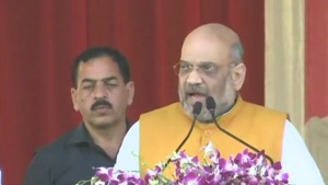 BJP president Amit Shah addressing a rally in Siddipet, Telangana on November 25.(Twitter/ANI Photo) BJP president Amit Shah addressing a rally in Siddipet, Telangana on November 25.(Twitter/ANI Photo)