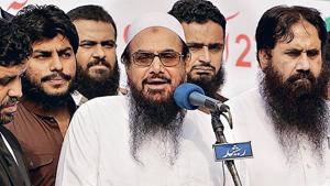 Ten years after the 26/11 attacks, Lashkar-e-Taiba founder Hafiz Saeed continues to be a free man.(AP/File Photo) Ten years after the 26/11 attacks, Lashkar-e-Taiba founder Hafiz Saeed continues to be a free man.(AP/File Photo)