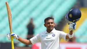 File image of Prithvi Shaw.(AFP) File image of Prithvi Shaw.(AFP)