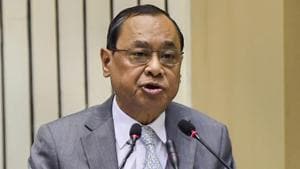 Chief Justice of India Ranjan Gogoi addresses the inaugural function of Constitution Day celebrations, in New Delhi, Monday, Nov. 26, 2018.(PTI) Chief Justice of India Ranjan Gogoi addresses the inaugural function of Constitution Day celebrations, in New Delhi, Monday, Nov. 26, 2018.(PTI)